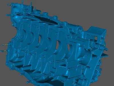 Porsche 911 Engine Case Scans 3D model