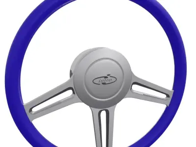 Intro Steering Wheel Low-poly 3D model