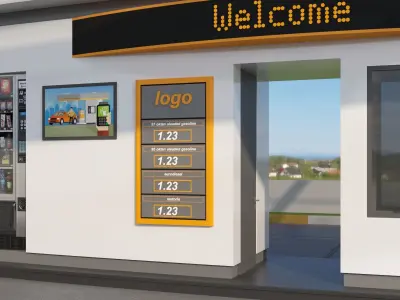Automated Gas Station 3D model