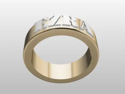 EZRA MEN RING 3D print model