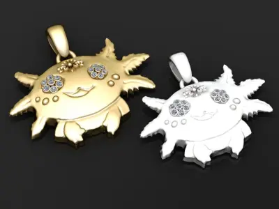 jewelry model sun  3D print model