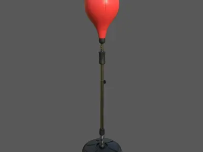 Height adjustable punching bag 3D model