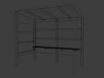 bus stop Free 3D model
