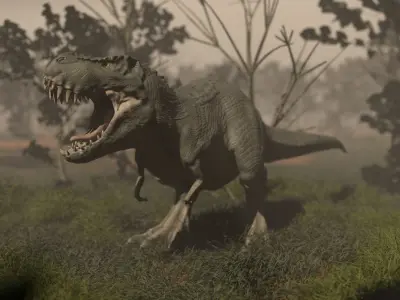 Trex Zbrush 3D model Low-poly 3D model