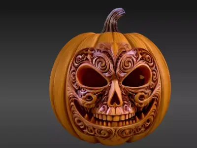 Jack-o-Lantern Two Model Pack 3D Model Pack  3D model