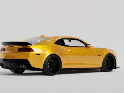 Camaro z28 2015 Low-poly 3D model