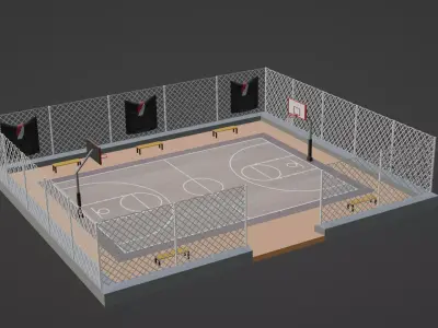 Basketball Stadium - Portland Trail Blazers Low-poly 3D model