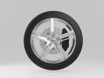 Audi A3 Sedan 2014 Wheel 3D model