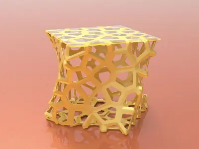 Weaverbird Voronoi Parametric Furniture Design Grasshopper Rhino 3D model