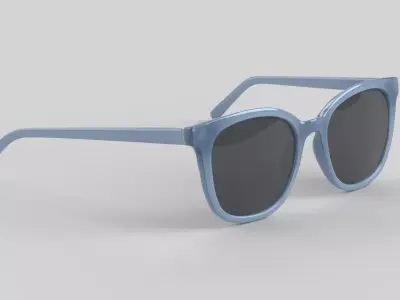 Cateye Eyewear Glasses Low-poly 3D model