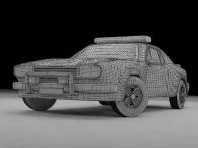 Police Car Low-poly 3D model buy
