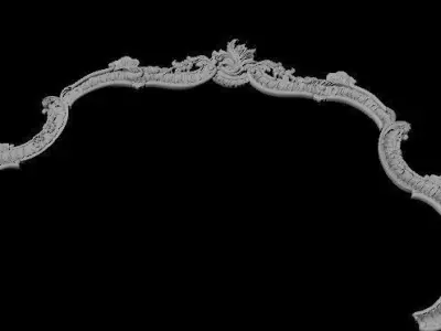 headboard bed 3D model