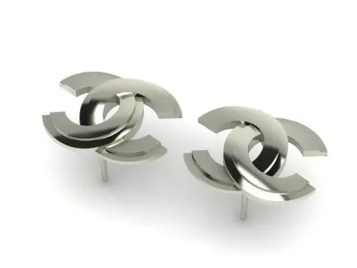 Women Earring 3dm stl fbx obj Render Details 3D print model 3D print model