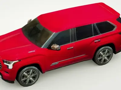 Toyota Sequoia 2023 Low-poly 3D model