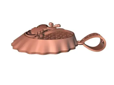 074 - Butterfly Jali Pendant for Girls - Ladies Pendant 3D print model