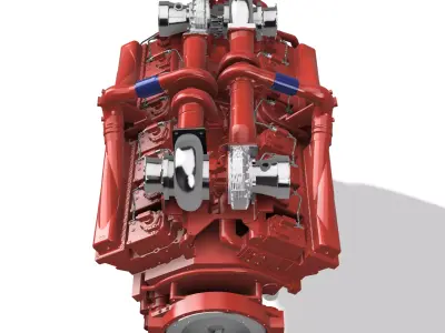 QSK50 C2500 CUMMINS ENGINE 3D print model