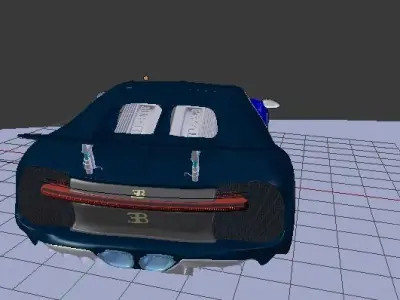 bugatti car 3D model by MYG-Corp