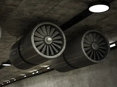 Road Tunnel 3D model Low-poly 3D model