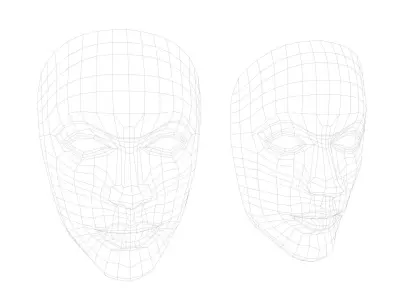 neutral mask 3D model