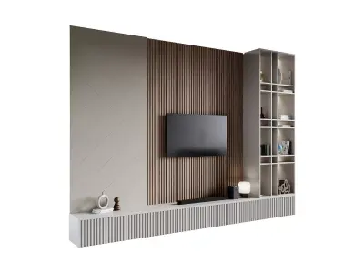 Modern TV Wall 028 3D model