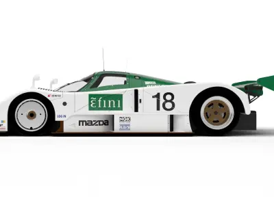 Mazda 787B Efini Racing 1991 3d model 3D model
