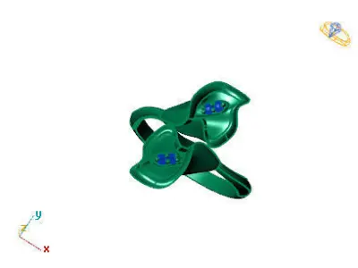 WAKE ROBIN RING 3D print model