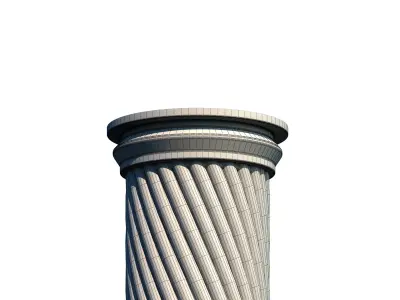 Classic column 3D model  3D model