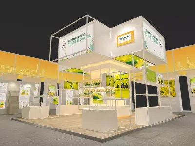 exhibition Low-poly 3D model 22