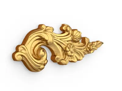 Classic decor ornament carved 23 3D model