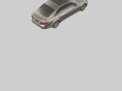 Luxury Touring Sedan model Low-poly 3D model