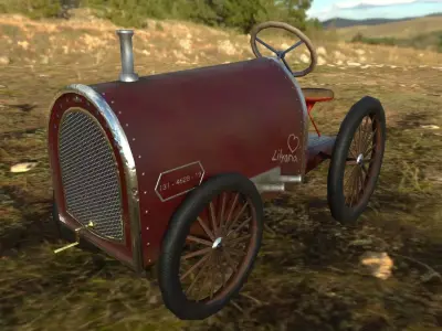 Vintage toy car 3D model