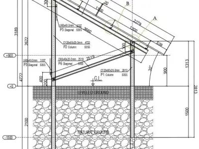 5 MW Solar Project Type 5 3D model