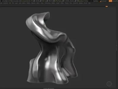 Modern Abstract Decorative sculpture 3d print model 44 3D print model
