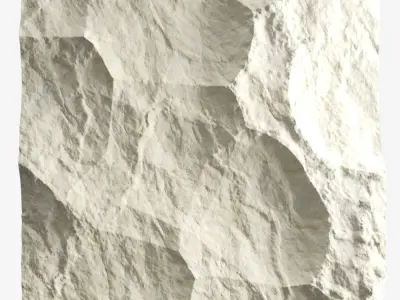 53-RockPanel piece of rock 3D model