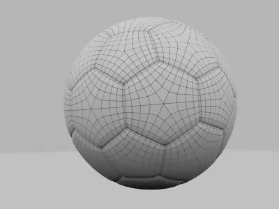  Soccer Ball   Low-poly 3D model