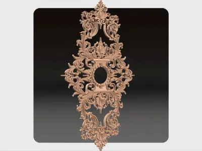 Carved decor for cnc 43 3D model