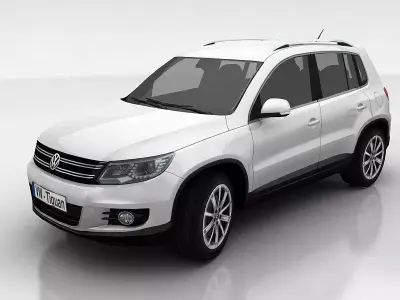 VW Tiguan Low-poly 3D model