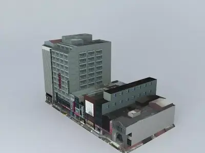 Taipei Chongqing Xiangyang Road intersection Free 3D model