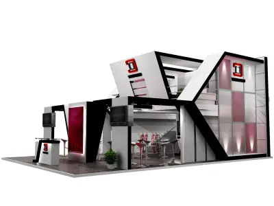 Booth Exhibition Stand a456a 3D model