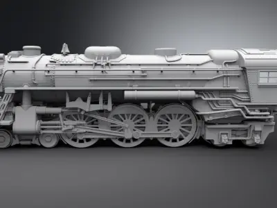 WW2 Troop Train Scale model  3D print model
