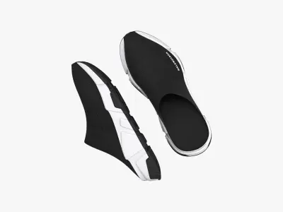 Balenciaga Speed Mule Black 3D model