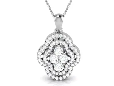 Pendant for Women 3dm STL FBX OBJ Render Details 3D print model