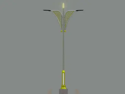Decorative Lighting Pole Type-6 3D model