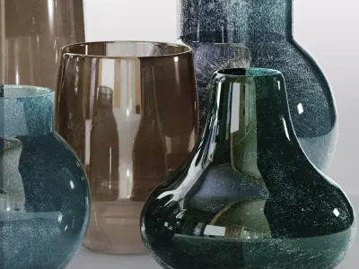 decorative vase 3D model 7