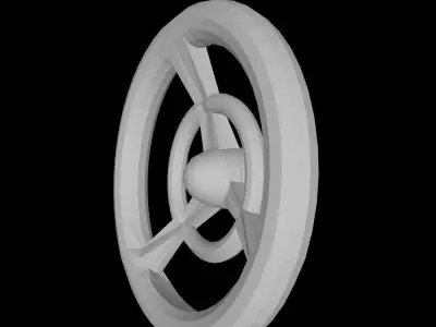 TOY CAR STEERING WHEEL - SPARE PARTS 3D print model