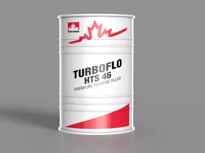 Realistic Petro Canada Oil Barrel 3D Model Low-poly 3D model