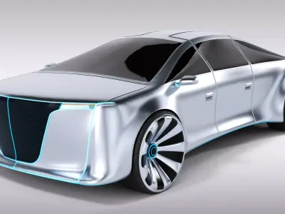 Limousine Car 3D model