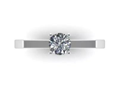 Engagement ring 3 sizes 3D print model