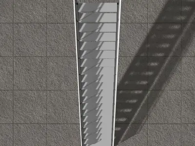 Simple stair 25O04 3D model