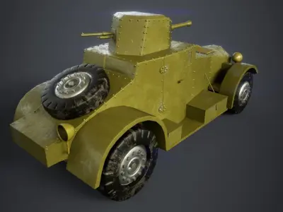 Military Vehicle White-Laffly AMD 80  3D model
